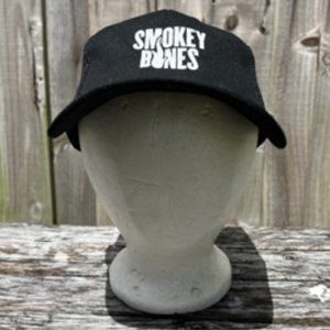 Smokey Bones Adjustable Snap Back Black Cap